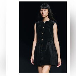 ZARA PEPLUM VELVET DRESS ZW COLLECTION